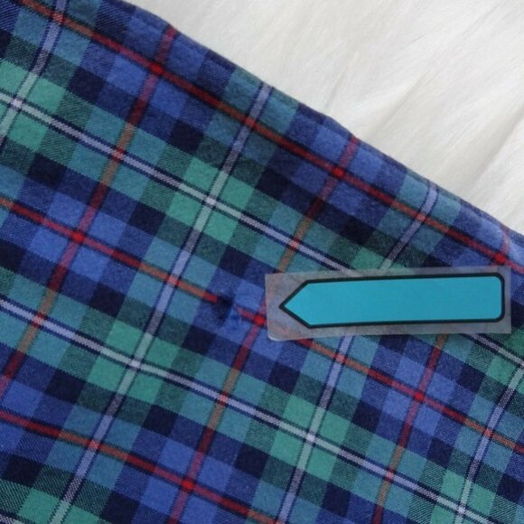 J. Crew Men's Button Down Shirt Top Long Sleeves Green Blue Multicolor Plaid S - Picture 12 of 12